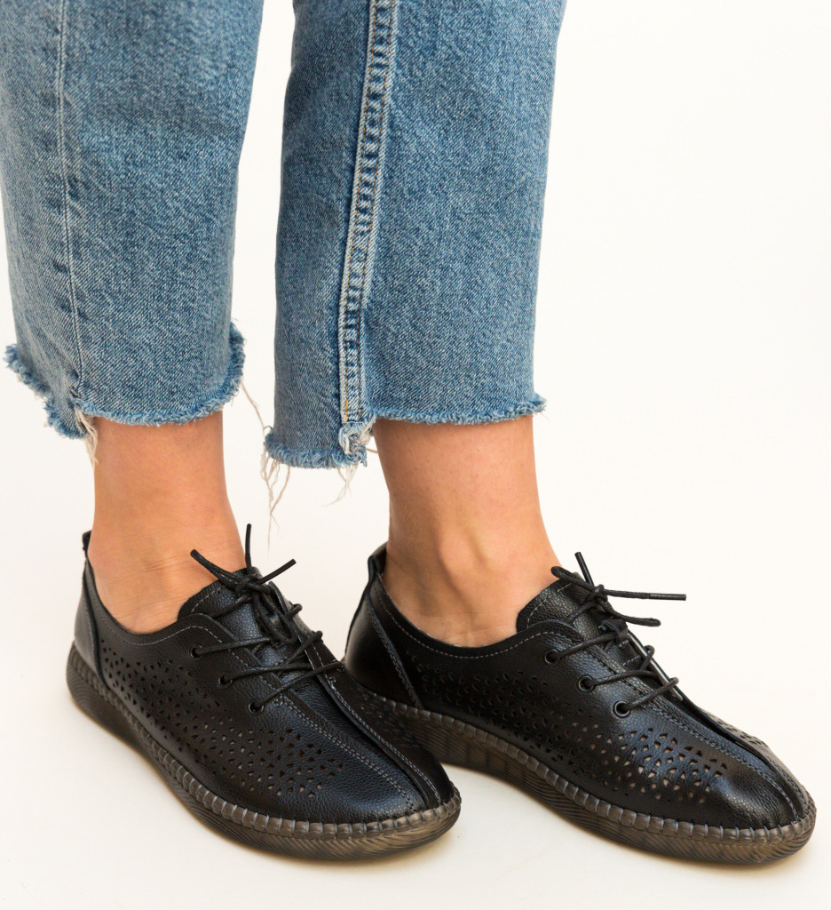 Pantofi casual crawler negri