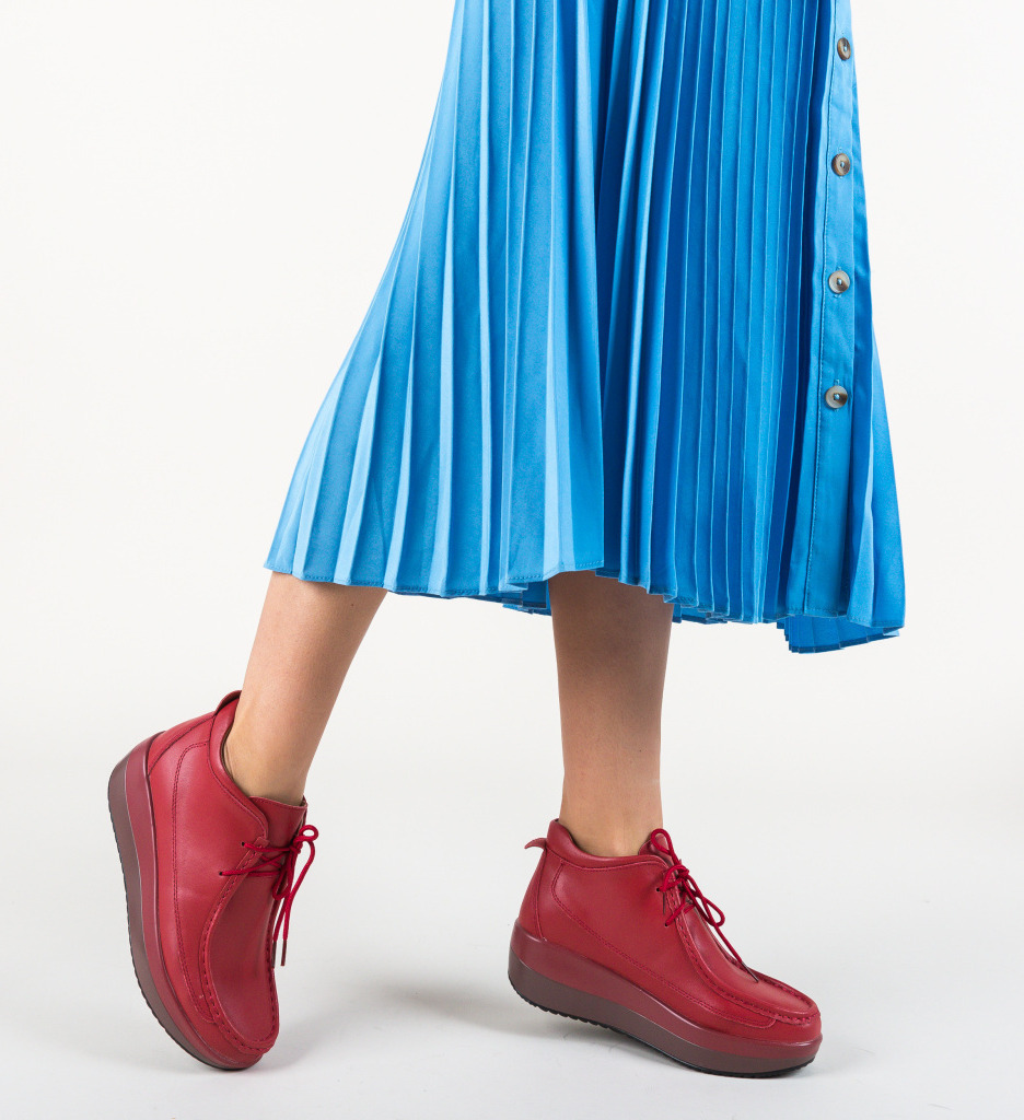 Pantofi casual nash rosii