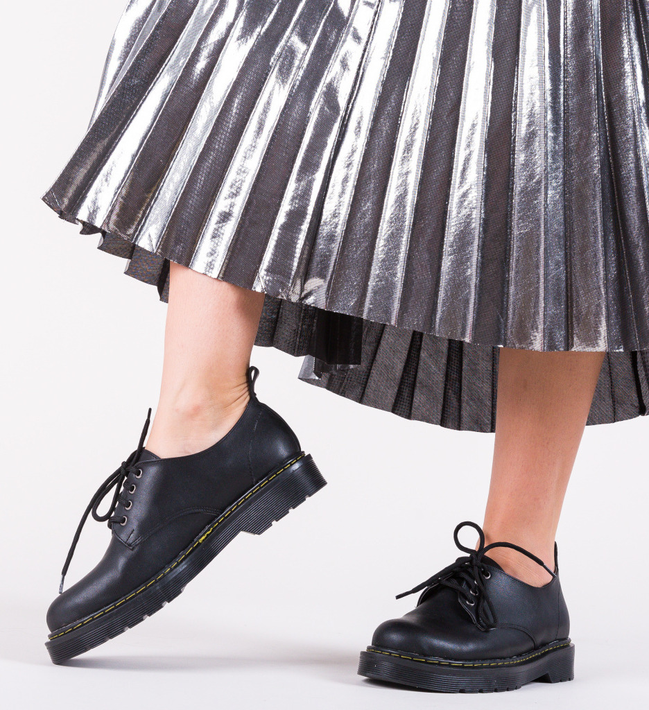 Pantofi casual night negri