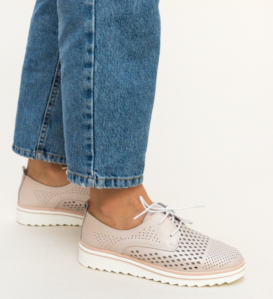 Pantofi casual tone roz