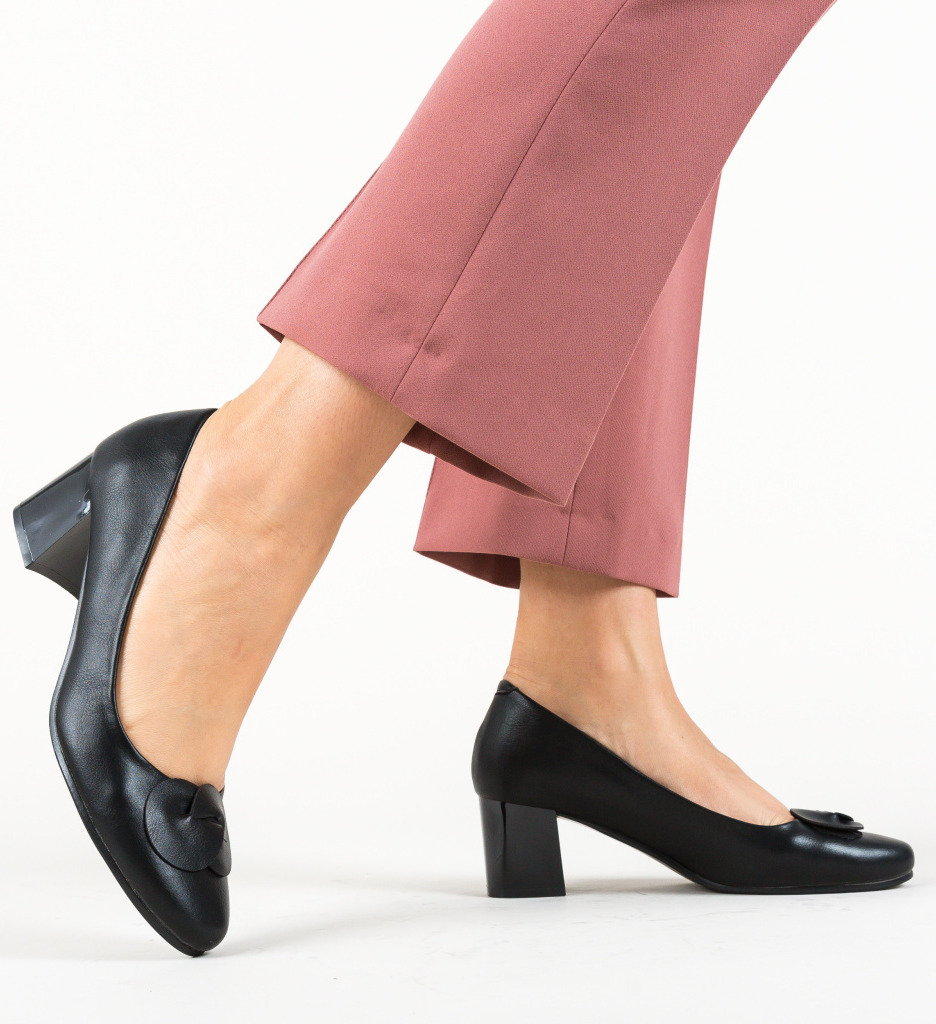 Pantofi clay negri