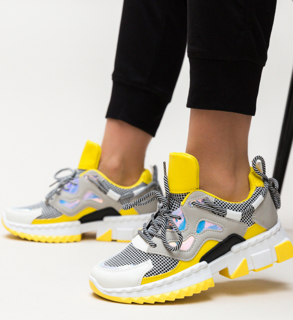 Pantofi sport helena galbeni