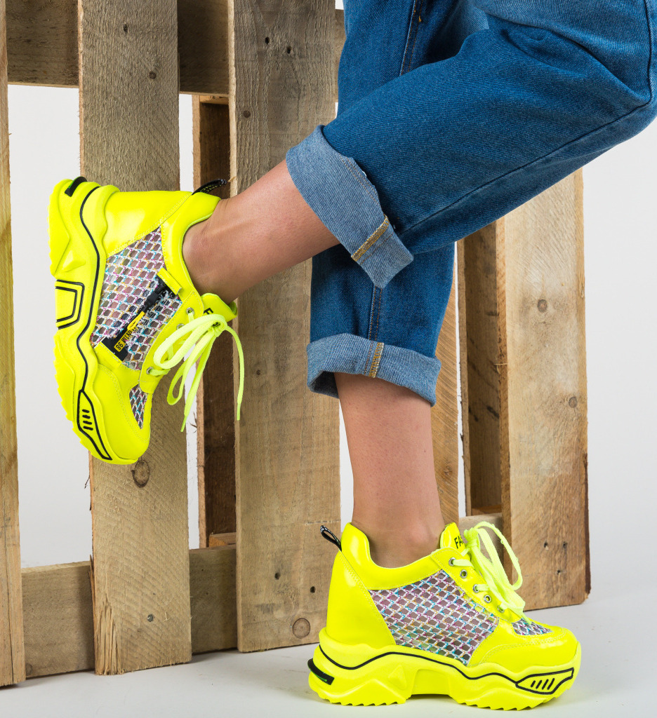 Pantofi sport sprank galbeni