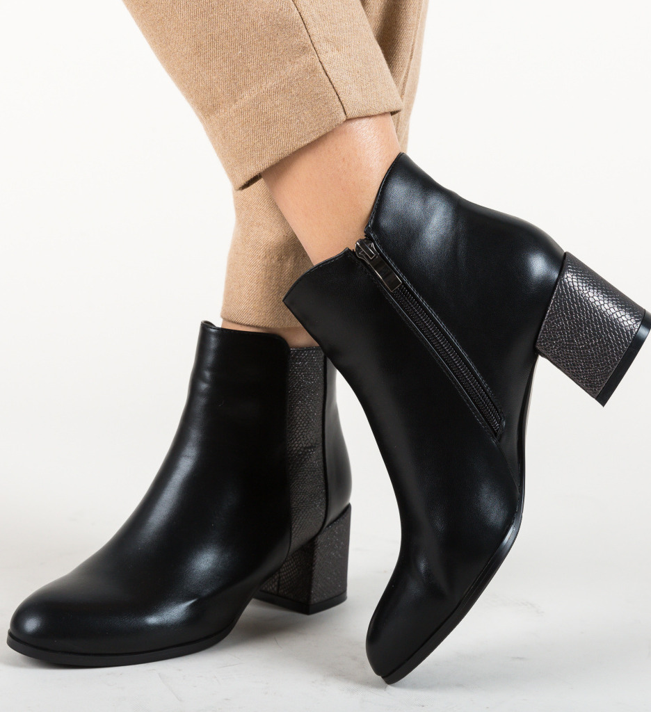 Botine deven negre