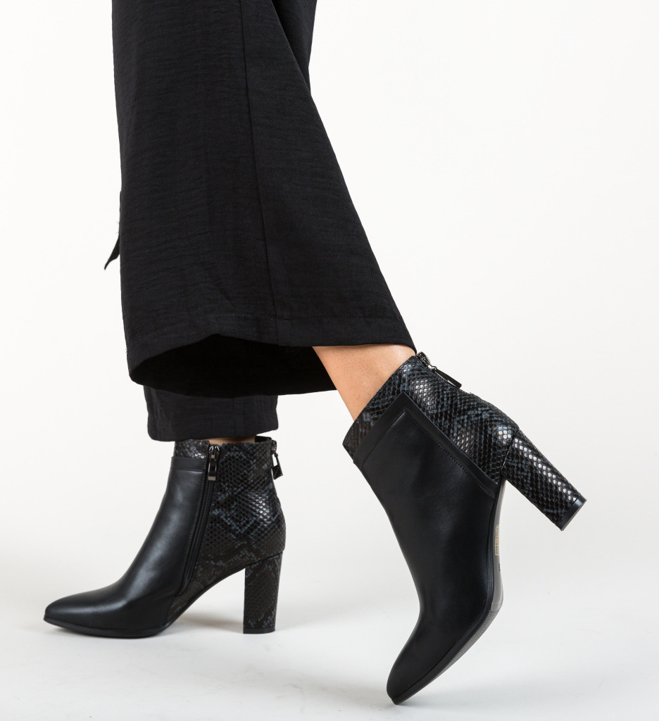 Botine reed negre