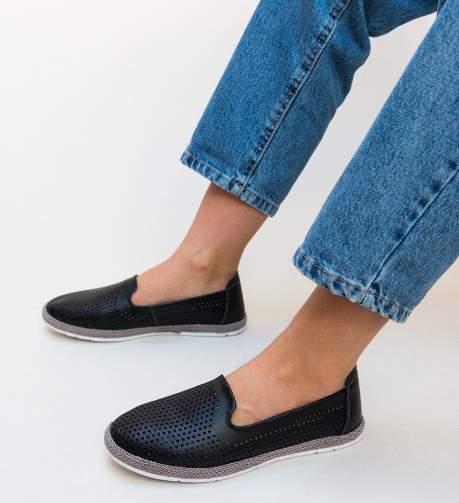 Pantofi casual cioline negri