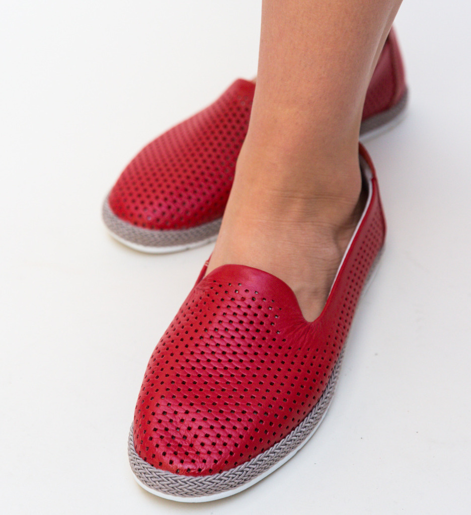 Pantofi casual cioline rosii