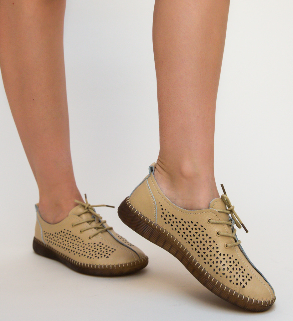 Pantofi casual crawler bej