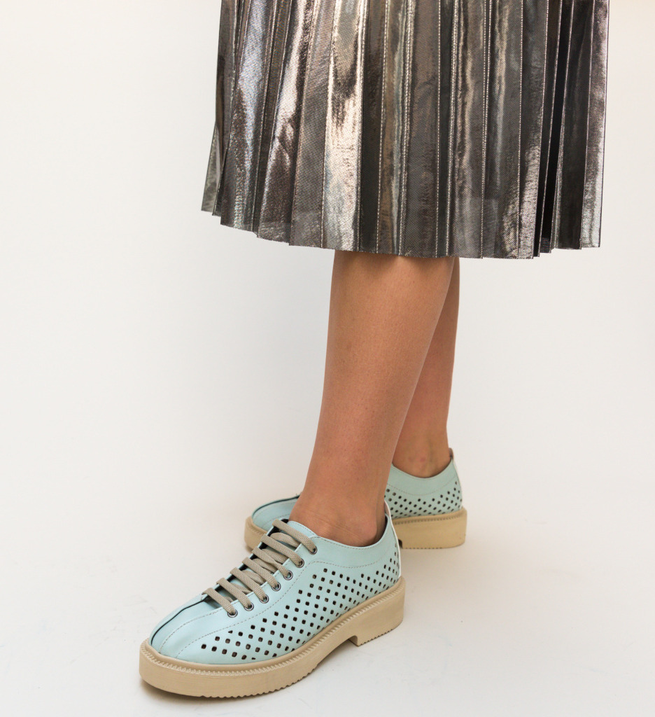 Pantofi casual jalba turcoaz