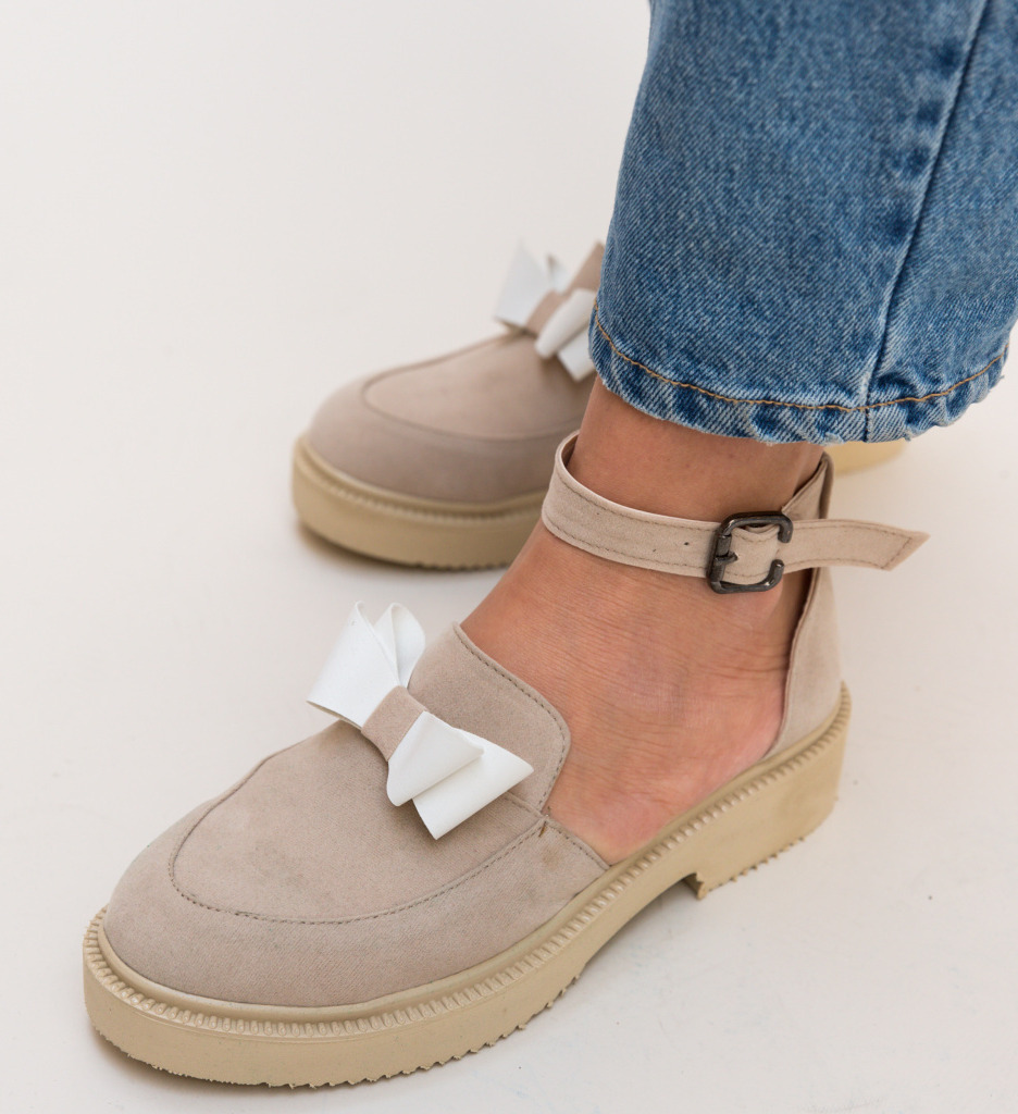 Pantofi casual pretty bej