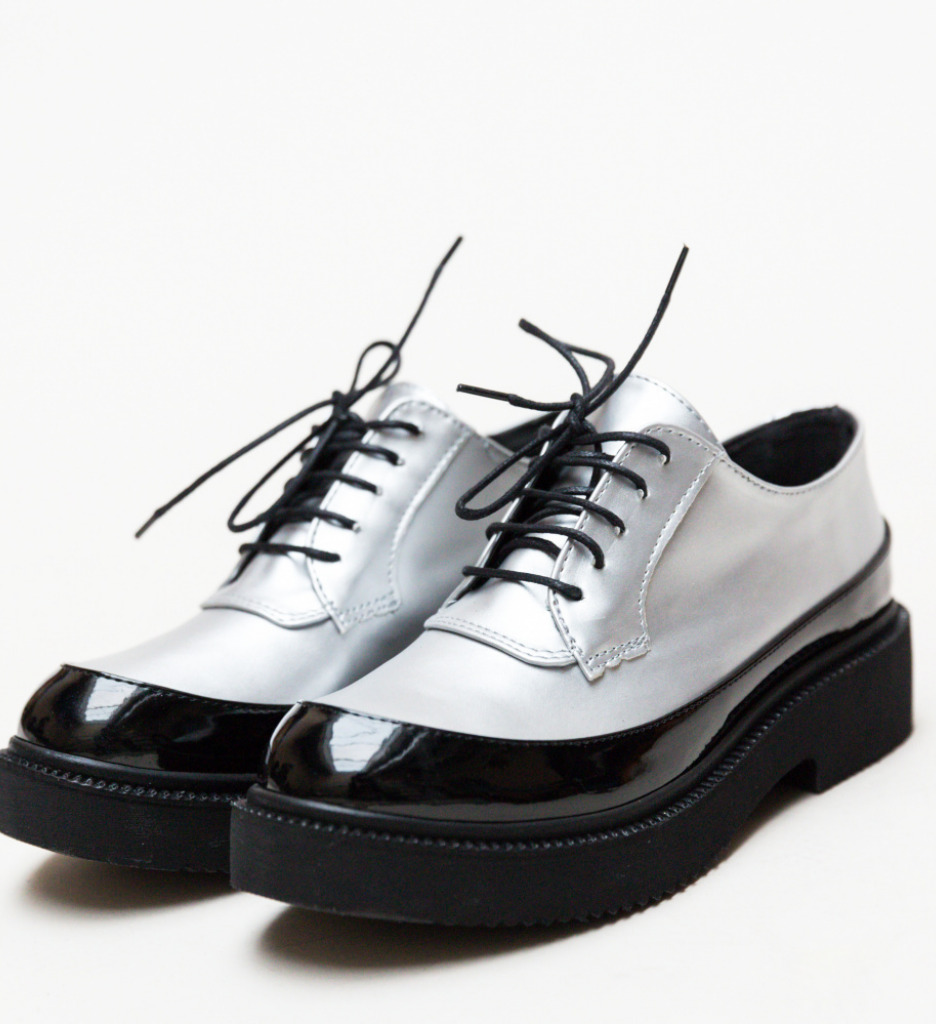 Pantofi Casual Sesto Argintii