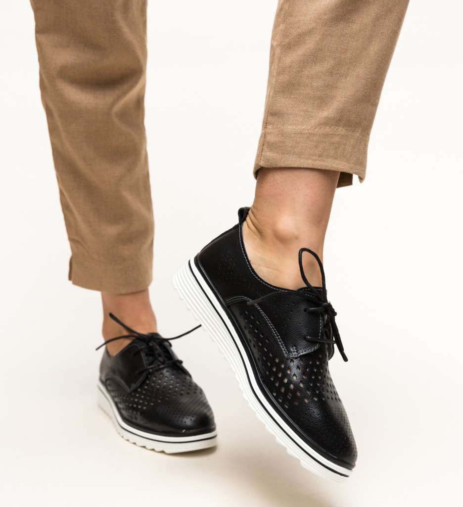 Pantofi casual tone negri