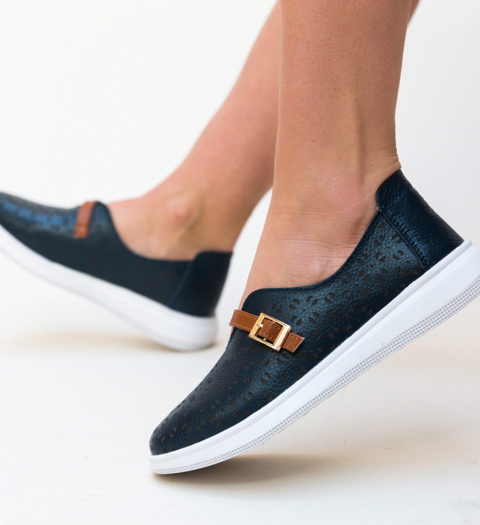 Pantofi casual vicez bleumarin