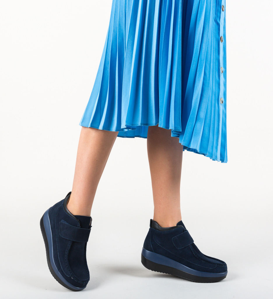 Pantofi casual zahraa bleumarin