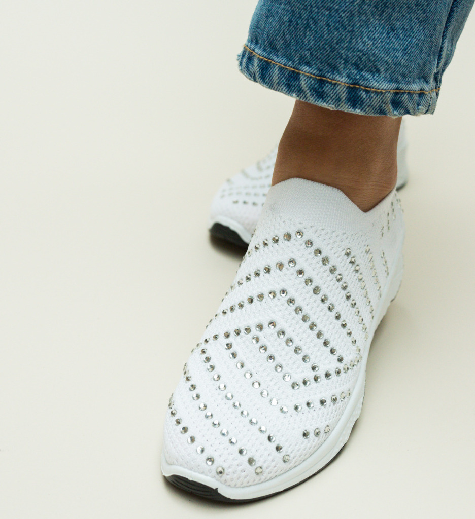 Pantofi sport abel albi