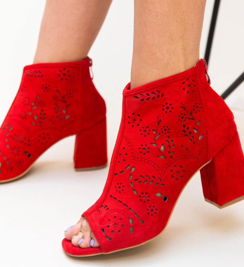 Botine misto rosii