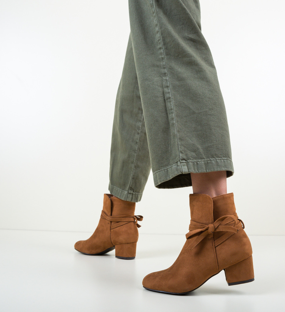 Botine printo camel