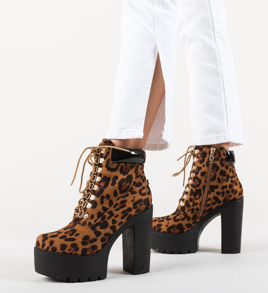 Botine rita leopard