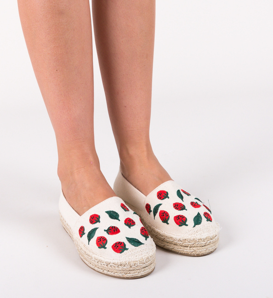 Espadrile terry bej