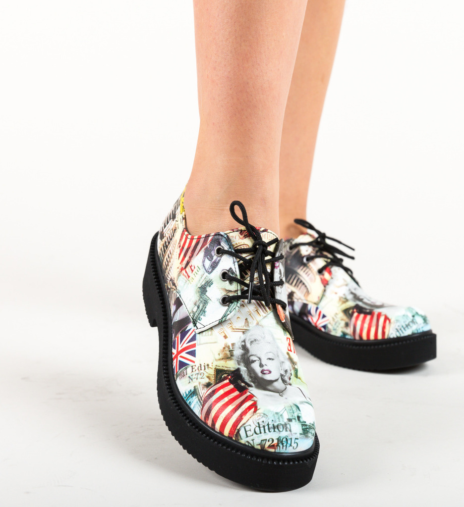 Pantofi casual flag multi