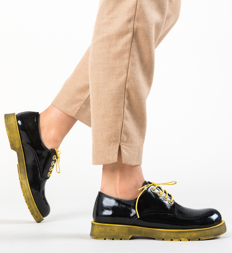 Pantofi casual flavored galbeni