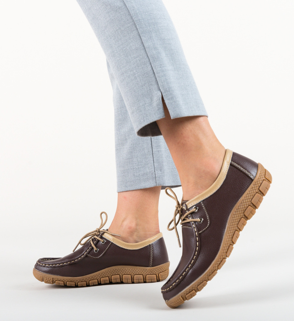 Pantofi casual macias maro