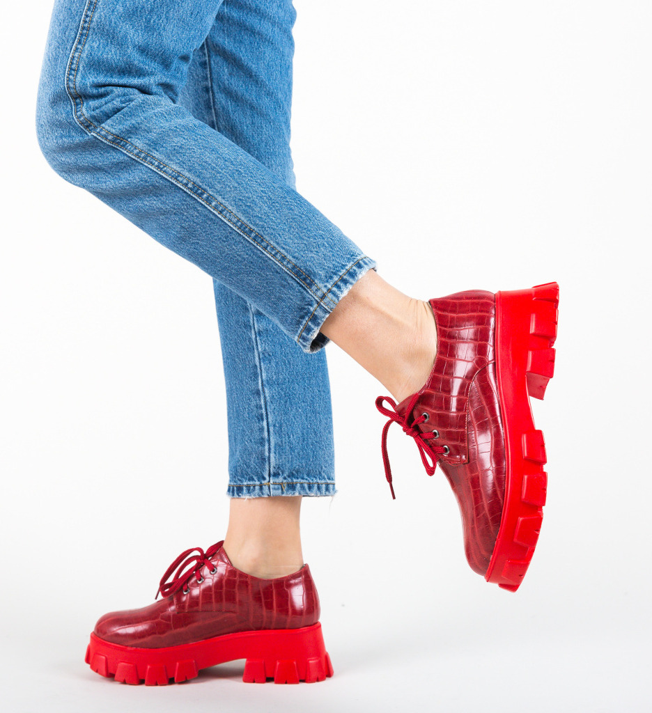 Pantofi casual taylor rosii