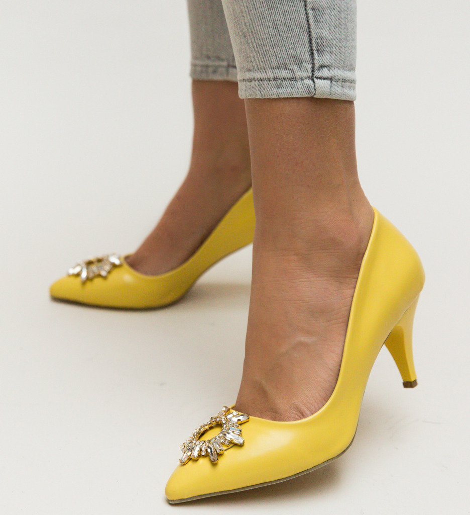 Pantofi tanya galbeni