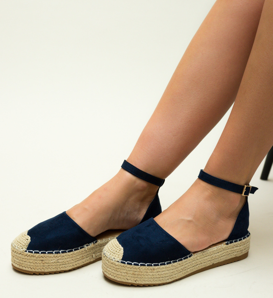 Espadrile arissa bleumarin