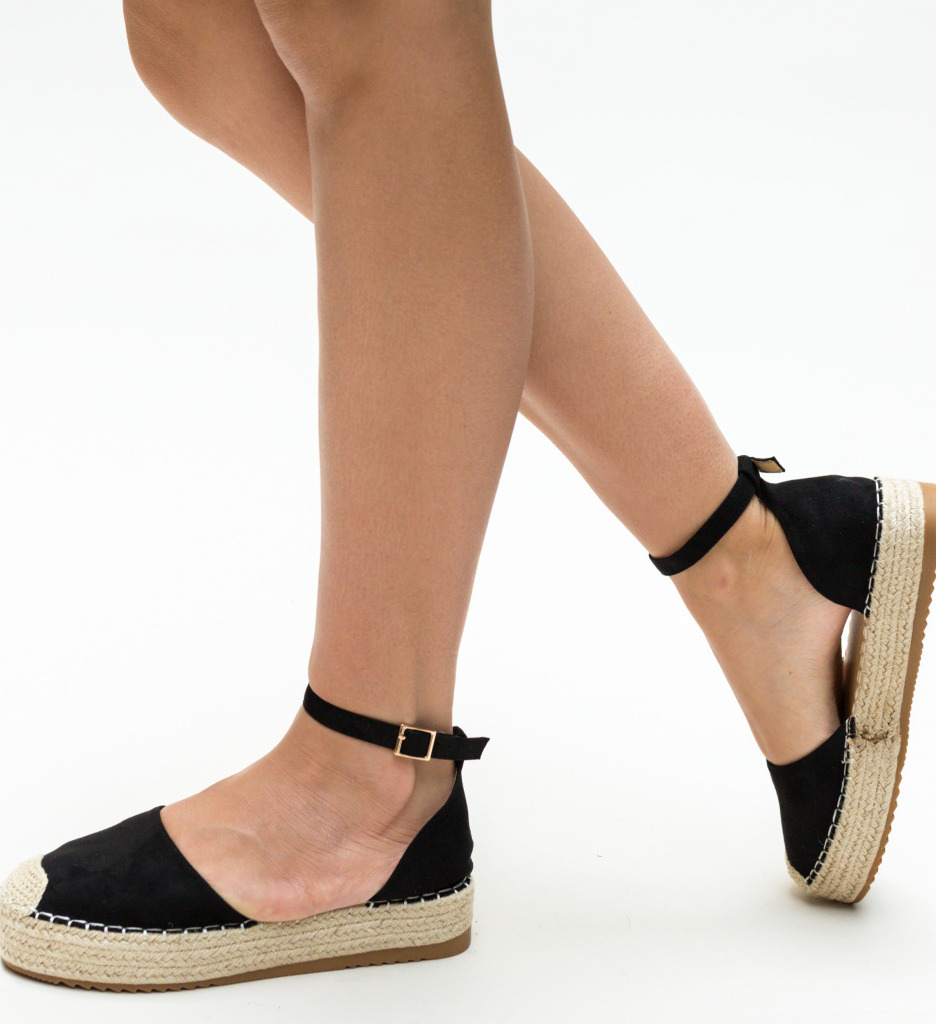 Espadrile arissa negre