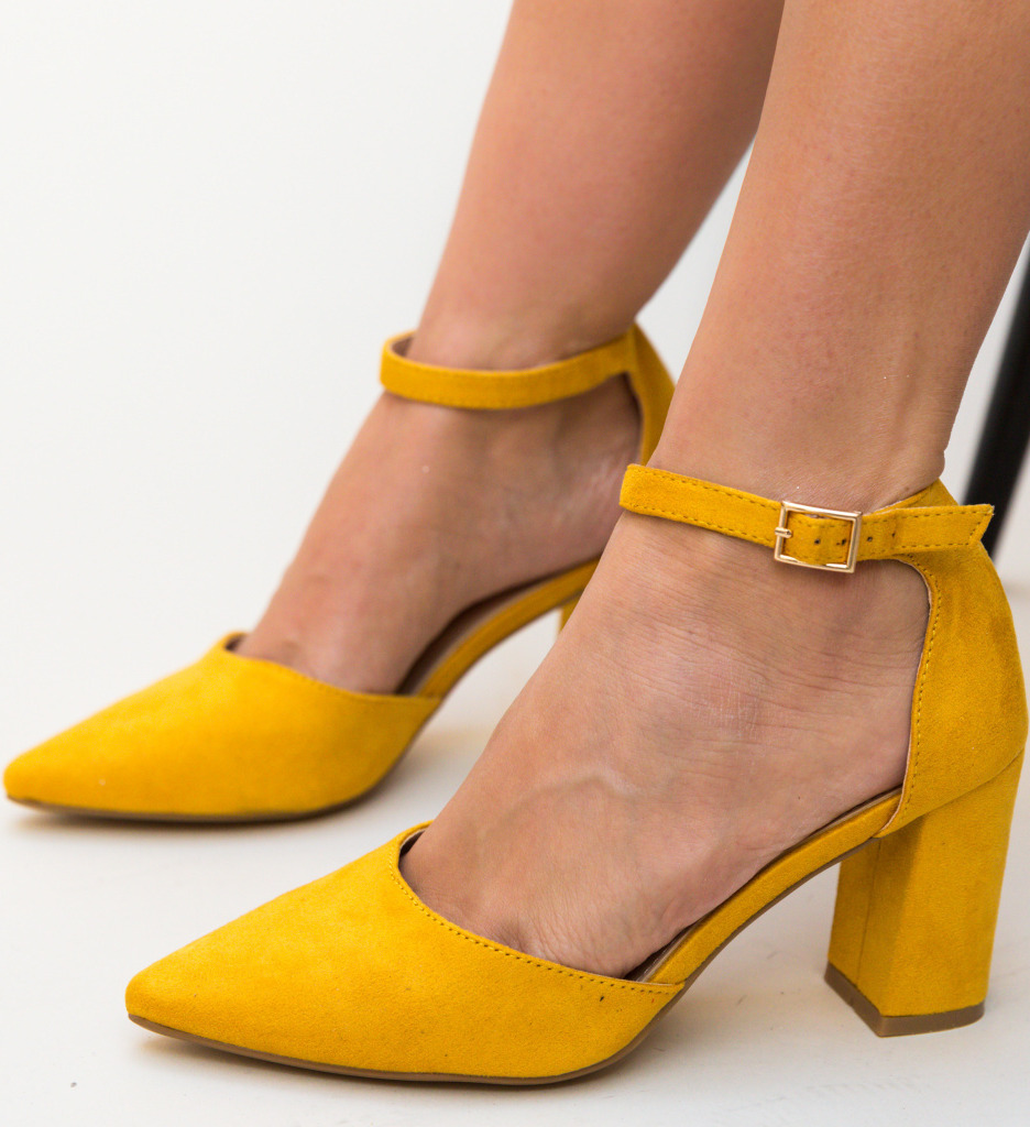 Pantofi alya galbeni