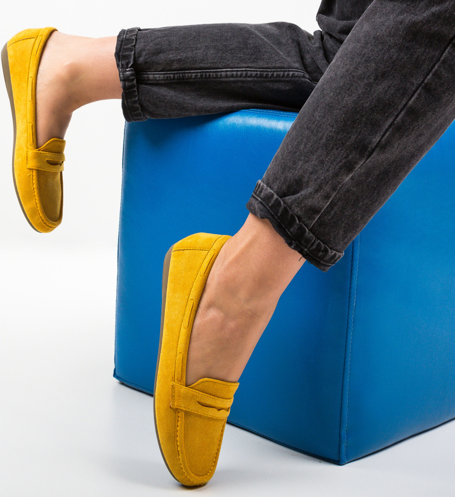 Pantofi Casual Amiq Galbeni