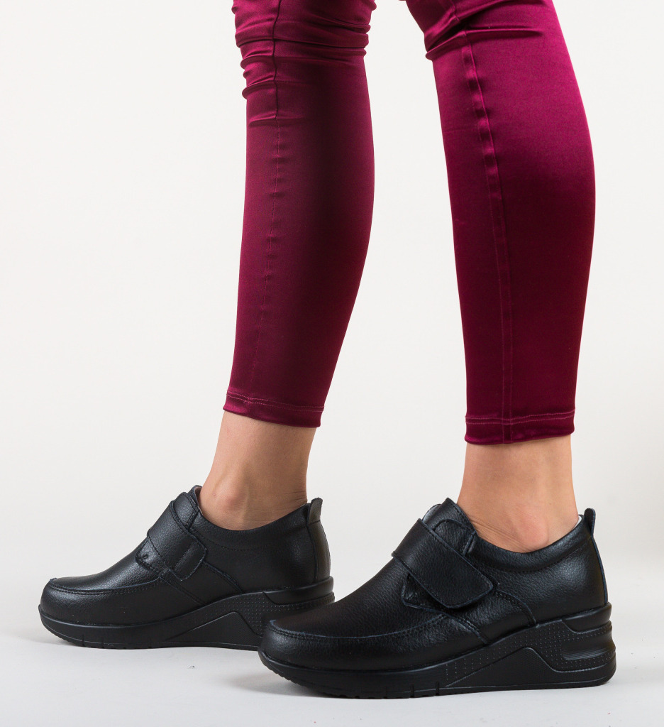 Pantofi casual avalos negri