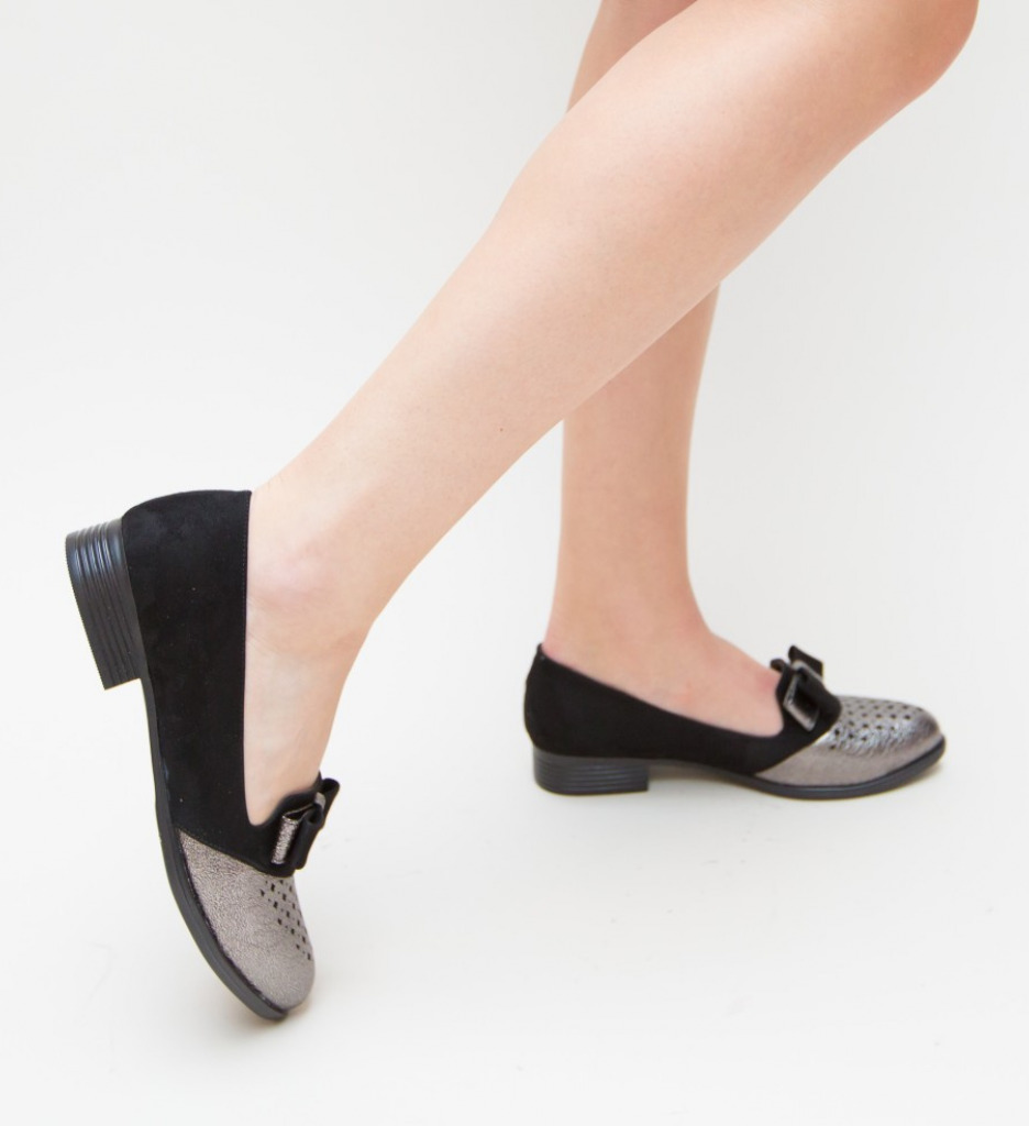 Pantofi casual fundi negri