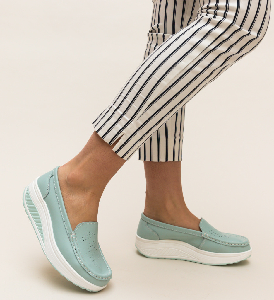 Pantofi casual musta albastri