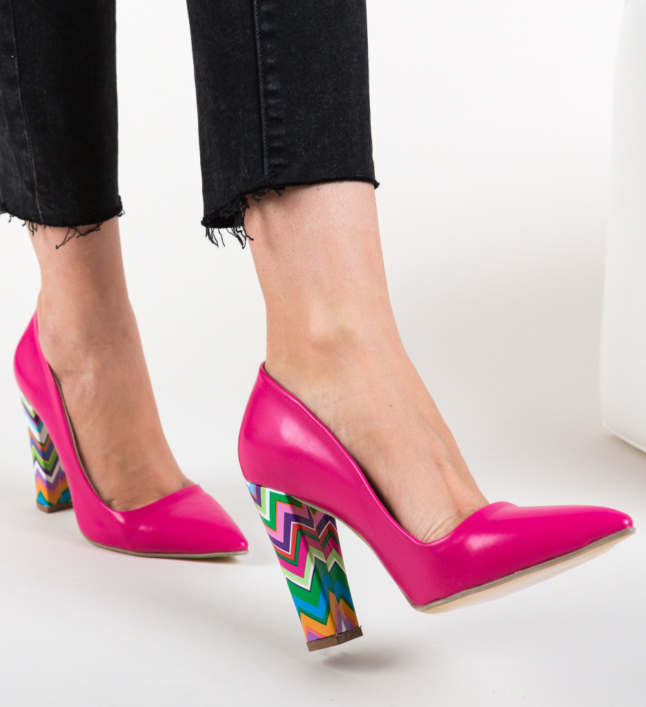 Pantofi leliko roz