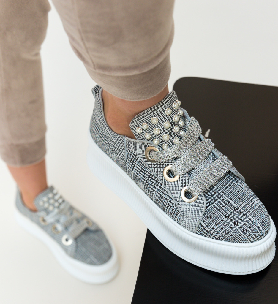 Pantofi casual blinders albi