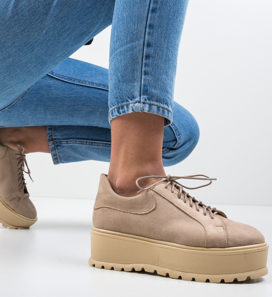 Pantofi Casual Dutano Bej