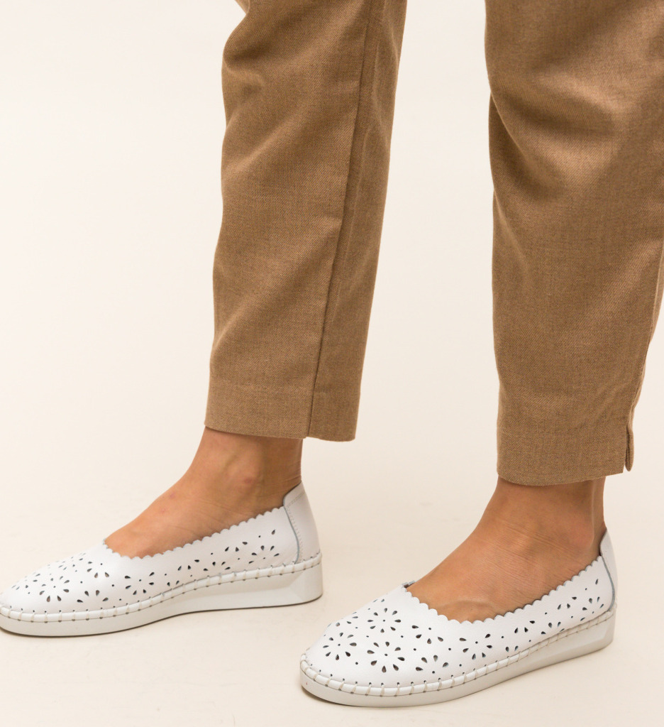Pantofi casual egipt albi