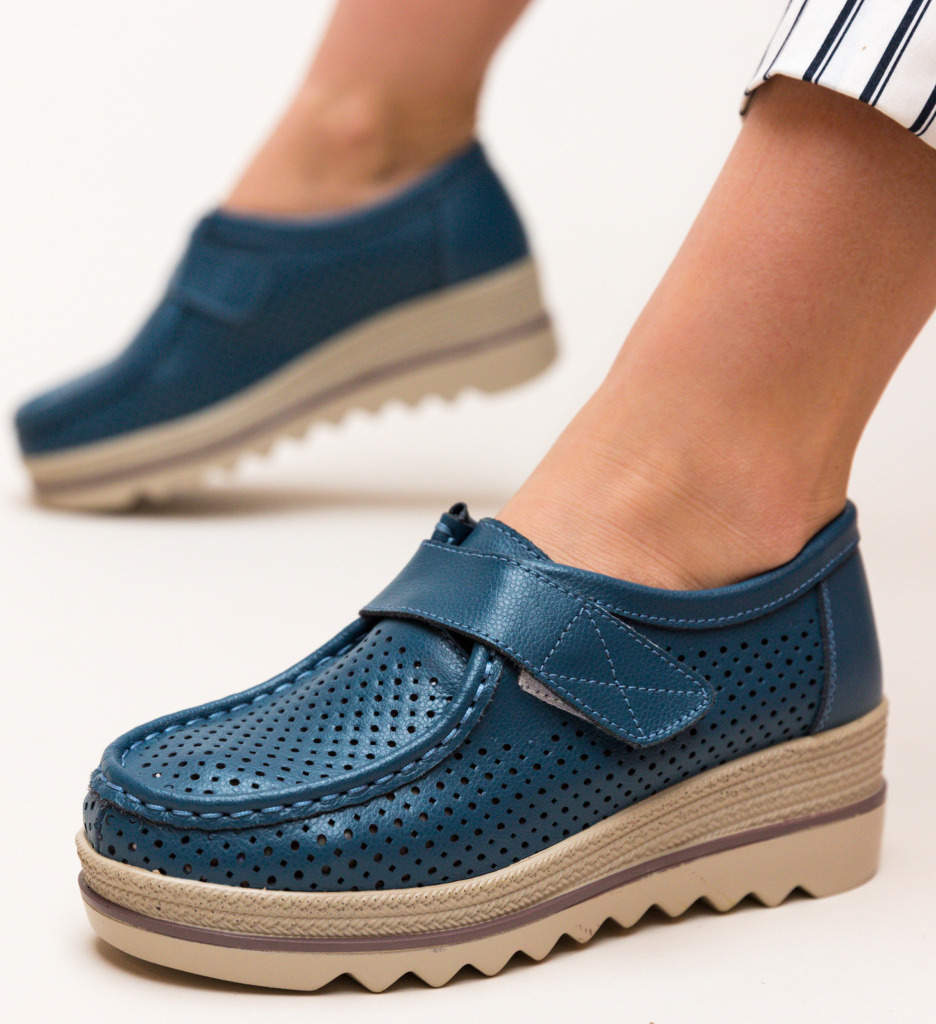 Pantofi casual histria albastri