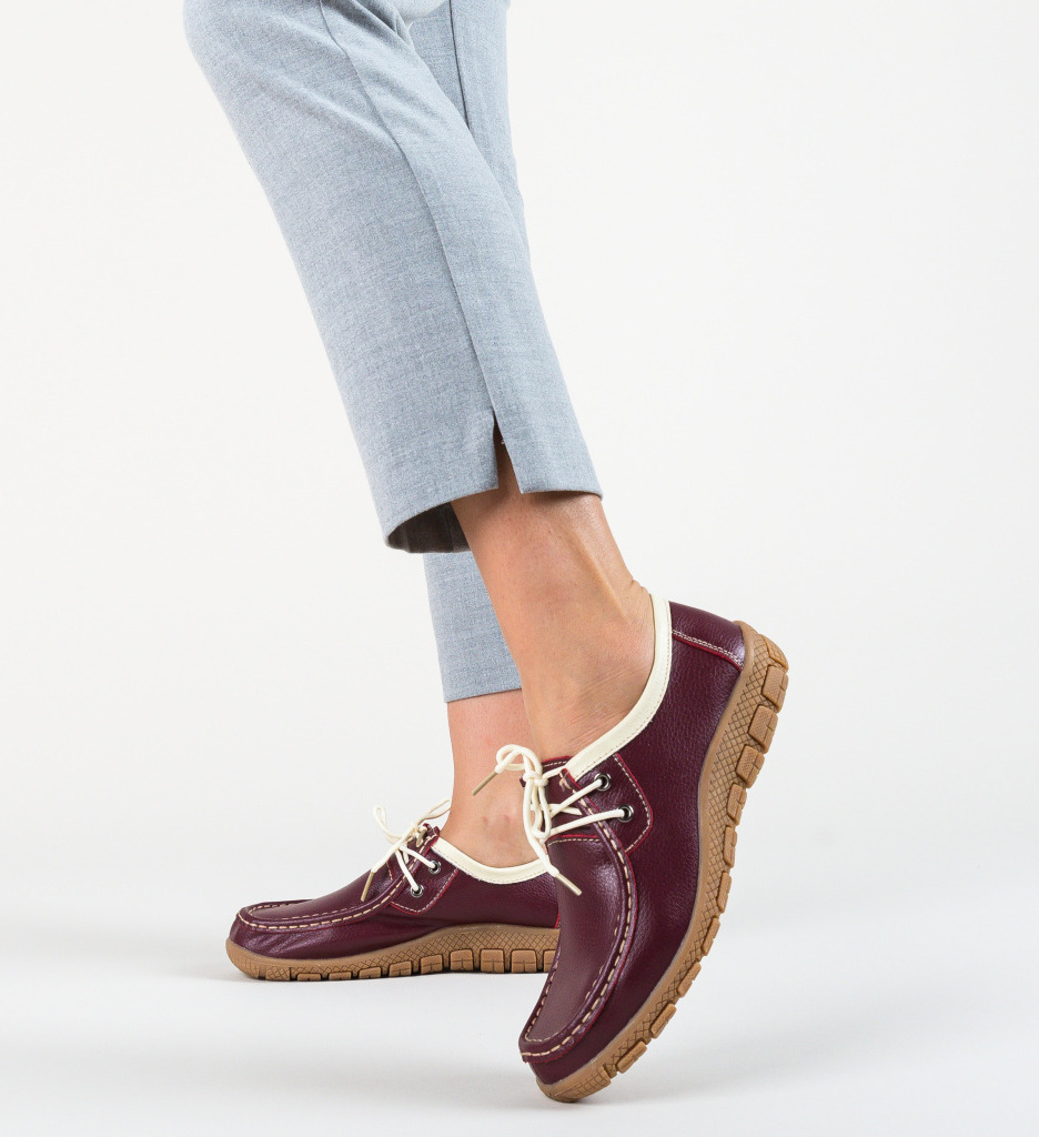 Pantofi casual macias grena