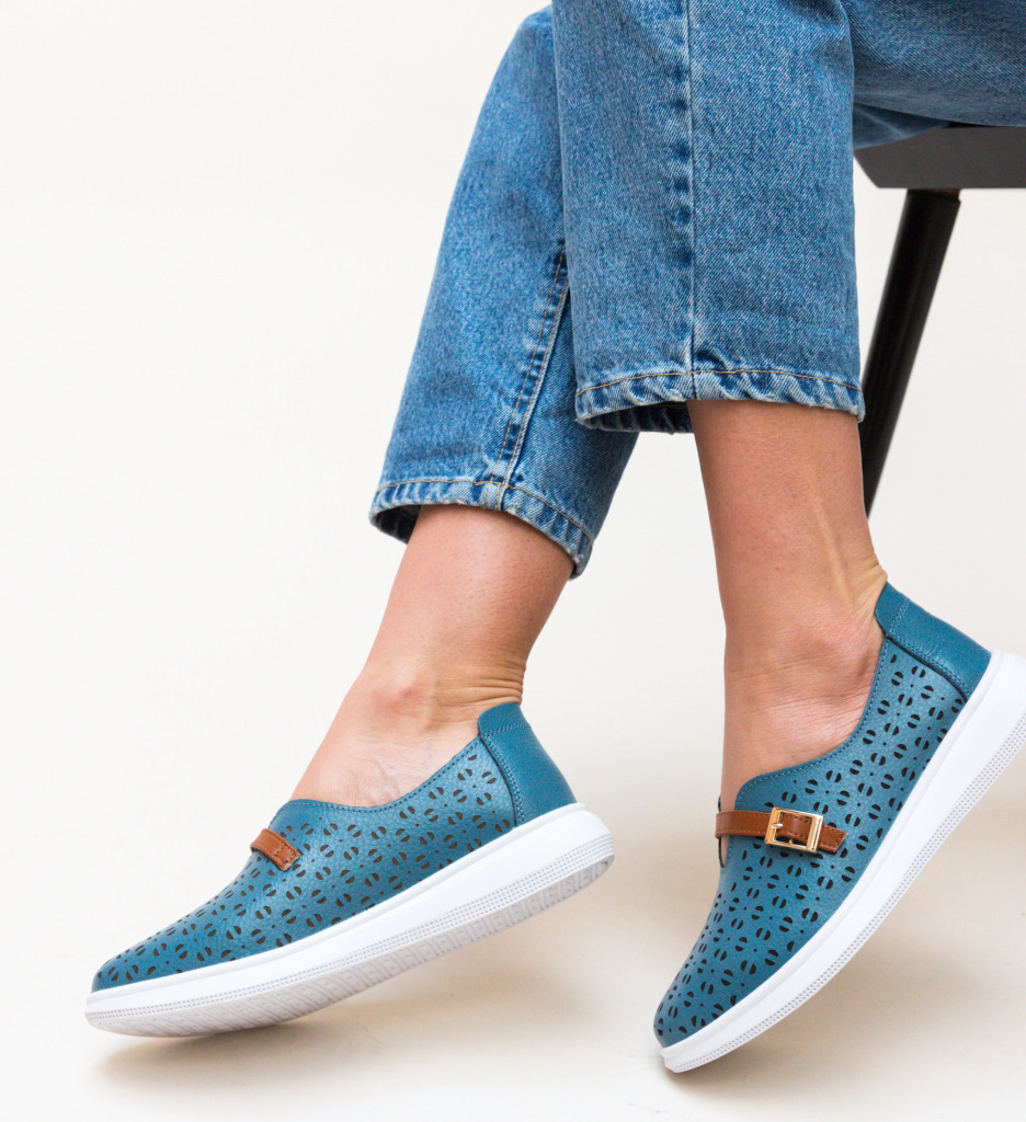 Pantofi casual vicez albastri
