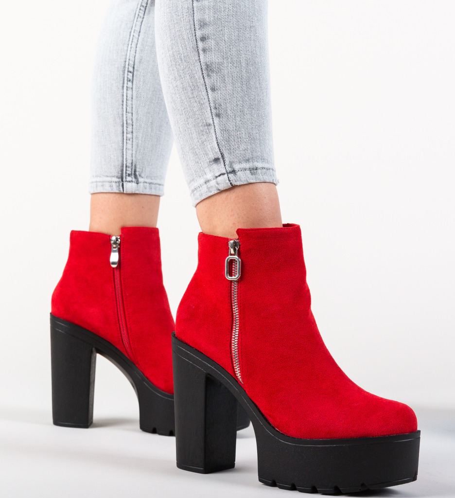 Botine foreman rosii