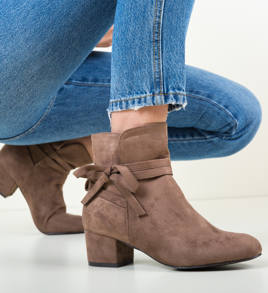 Botine printo khaki
