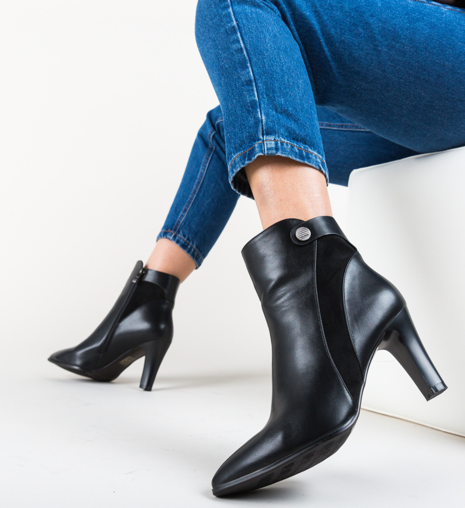 Botine Rosa Negre