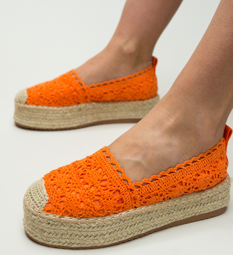 Espadrile weber portocalii