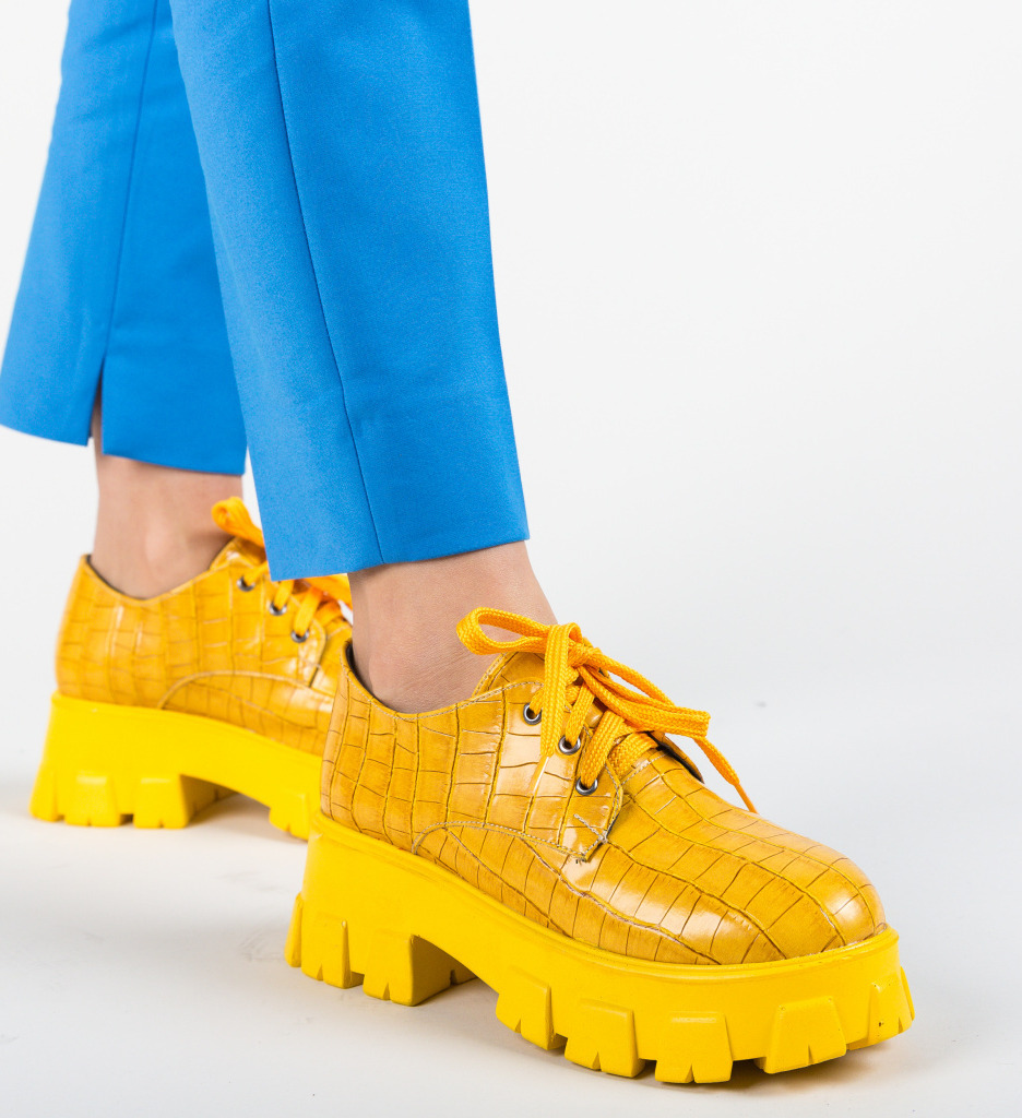 Pantofi casual taylor galbeni