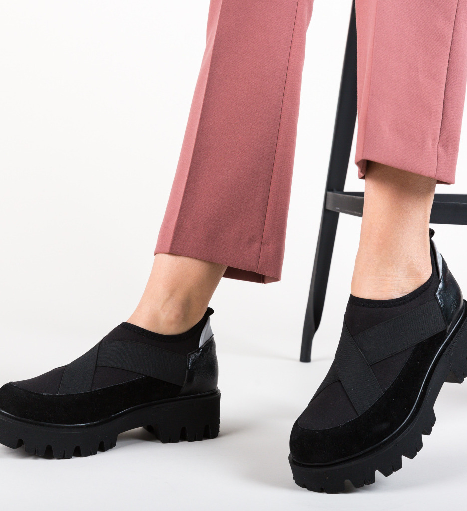 Pantofi casual yalala negri 3