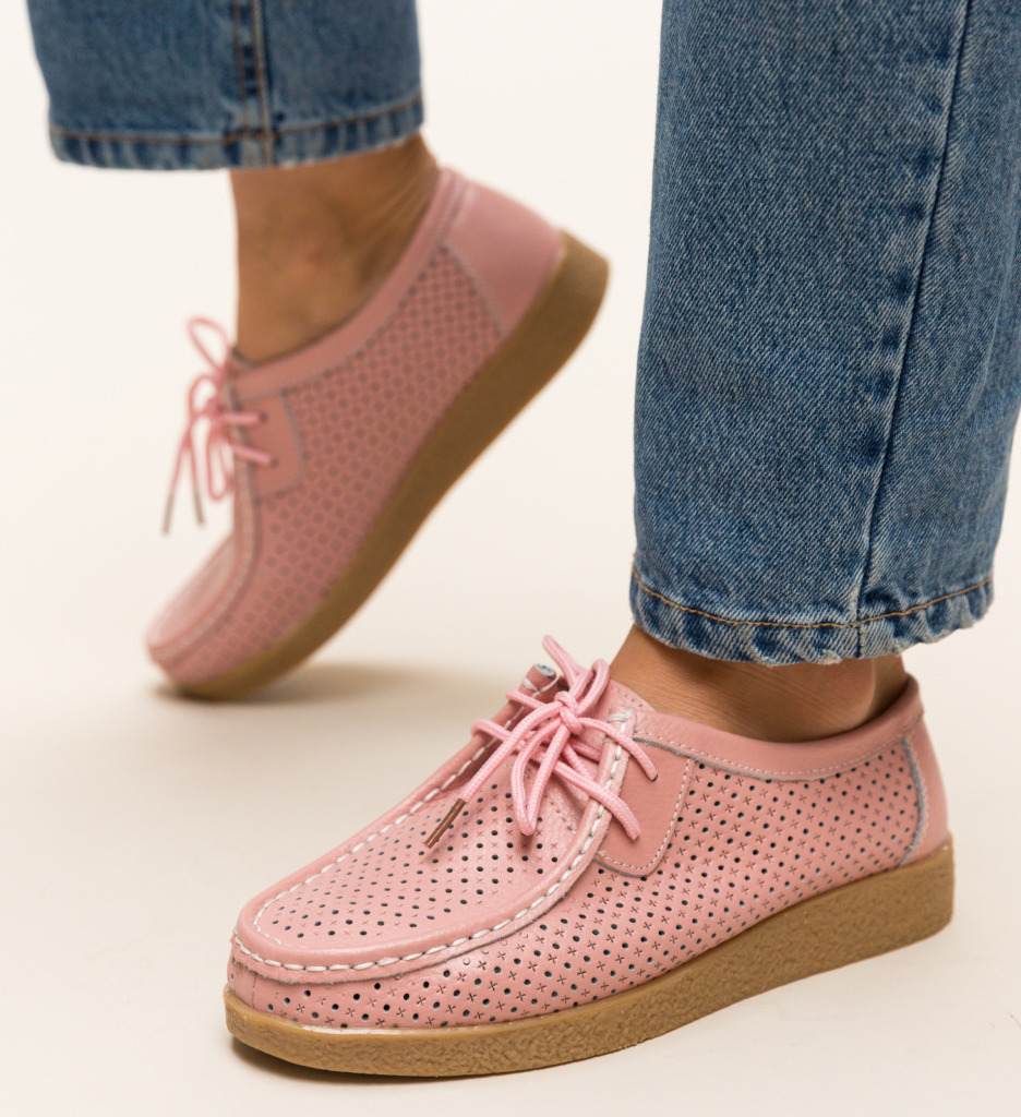 Pantofi casual yorker roz