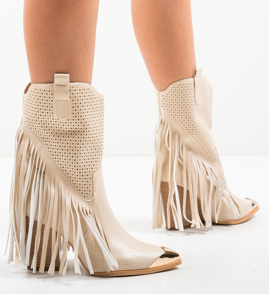 Botine Texas Bej